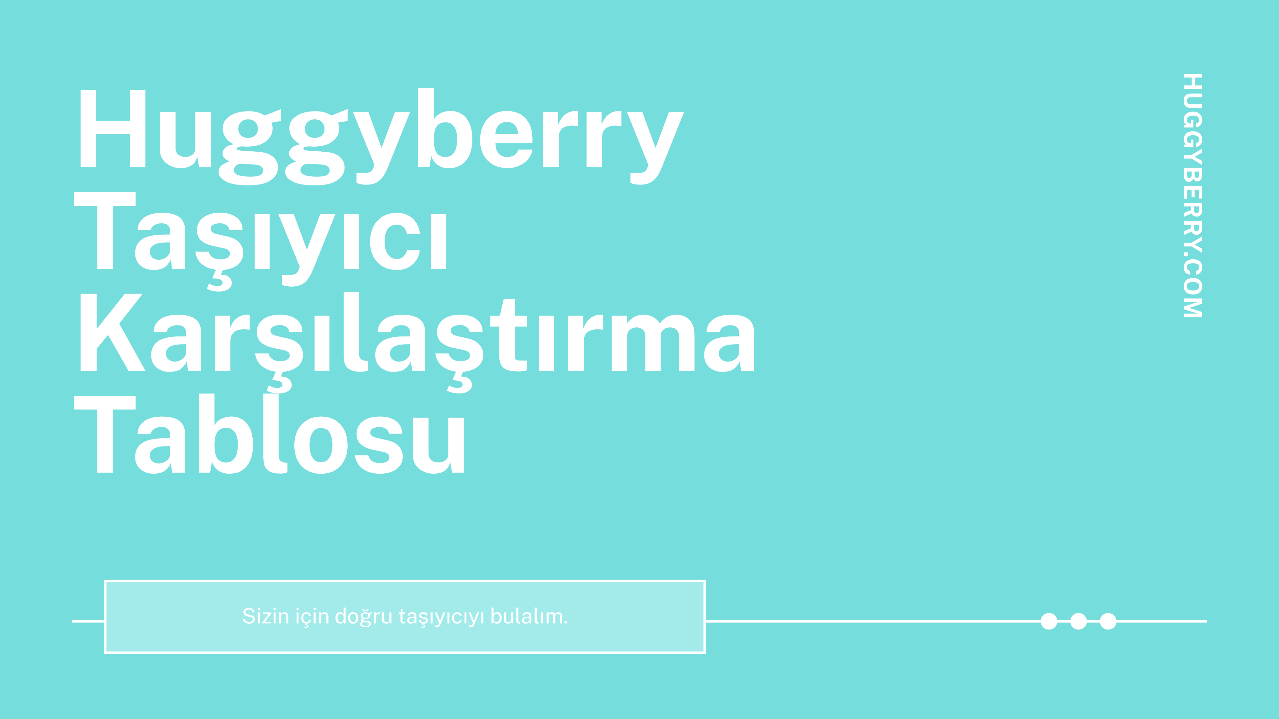 Huggyberry Ürün Karşılaştırma - Kapak