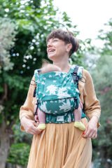 Huggy Nest Baby Carrier - Bougainvillea Jade