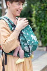 Huggy Nest Baby Carrier - Bougainvillea Jade