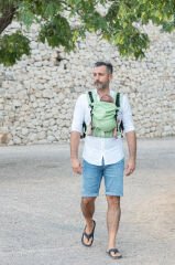 Huggy Softy Baby Size Carrier - Pistachio