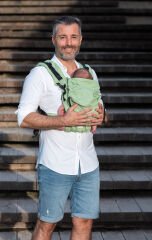 Huggy Softy Baby Size Carrier - Pistachio