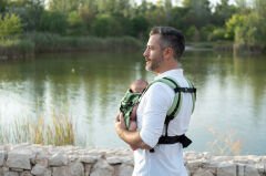Huggy Softy Baby Size Carrier - Pistachio