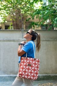 Huggy Tote Bag - Marble Terra