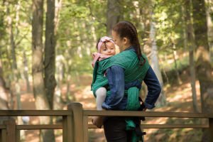 Toddler Beden HuggyTai -  Herringbone Emerald Toddler