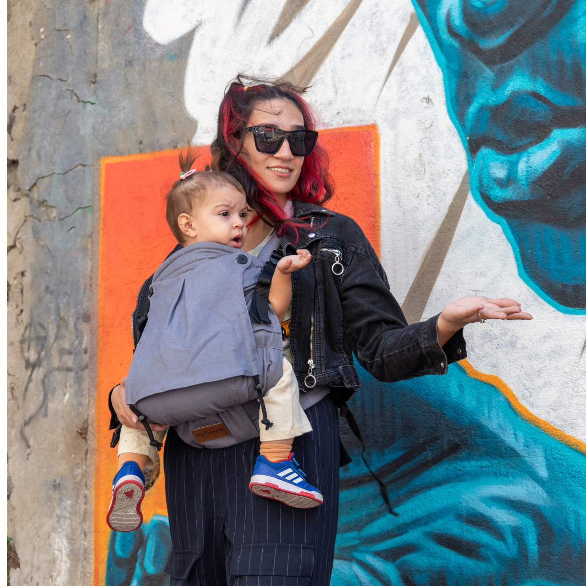 Huggy Plus Toddler Size Carrier - Anthracite