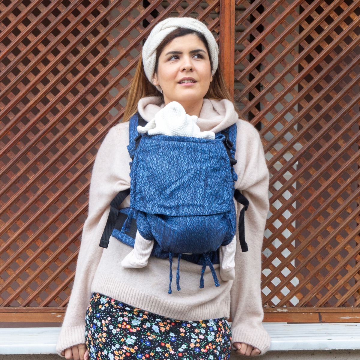 Huggy Softy Baby Carrier - Diamond Sapphire