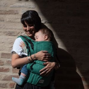 Huggy Softy Baby Carrier - Diamond  Emerald