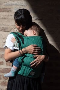Huggy Softy Baby Carrier - Diamond  Emerald