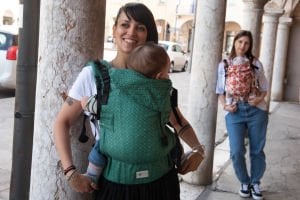 Huggy Softy Baby Carrier - Diamond  Emerald