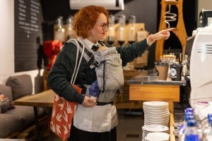 Huggy Nest Baby Carrier - Silver