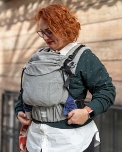 Huggy Nest Baby Carrier - Silver