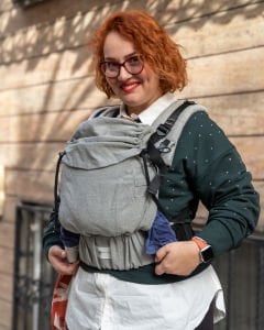 Huggy Nest Baby Carrier - Silver