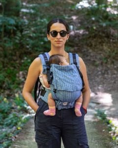 Huggy Softy Baby Size Carrier - Rise Tide