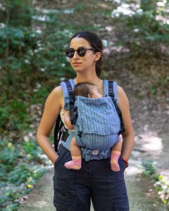 Huggy Softy Baby Size Carrier - Rise Tide