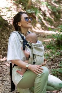 Huggy Softy Baby Size Carrier - Coral Sand