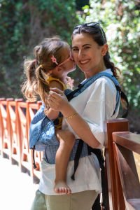 Huggy Plus Toddler Size Carrier - Rise Tide