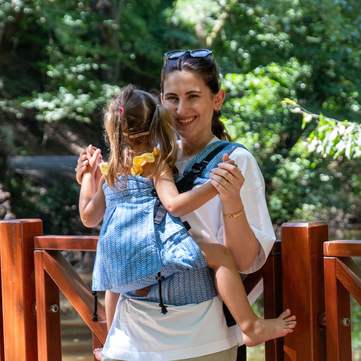 Huggy Plus Toddler Size Carrier - Rise Tide