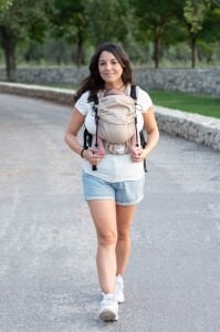 Huggy Nest Baby Carrier - Latte