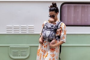 Huggy Nest Baby Carrier - Huggadocia Mist